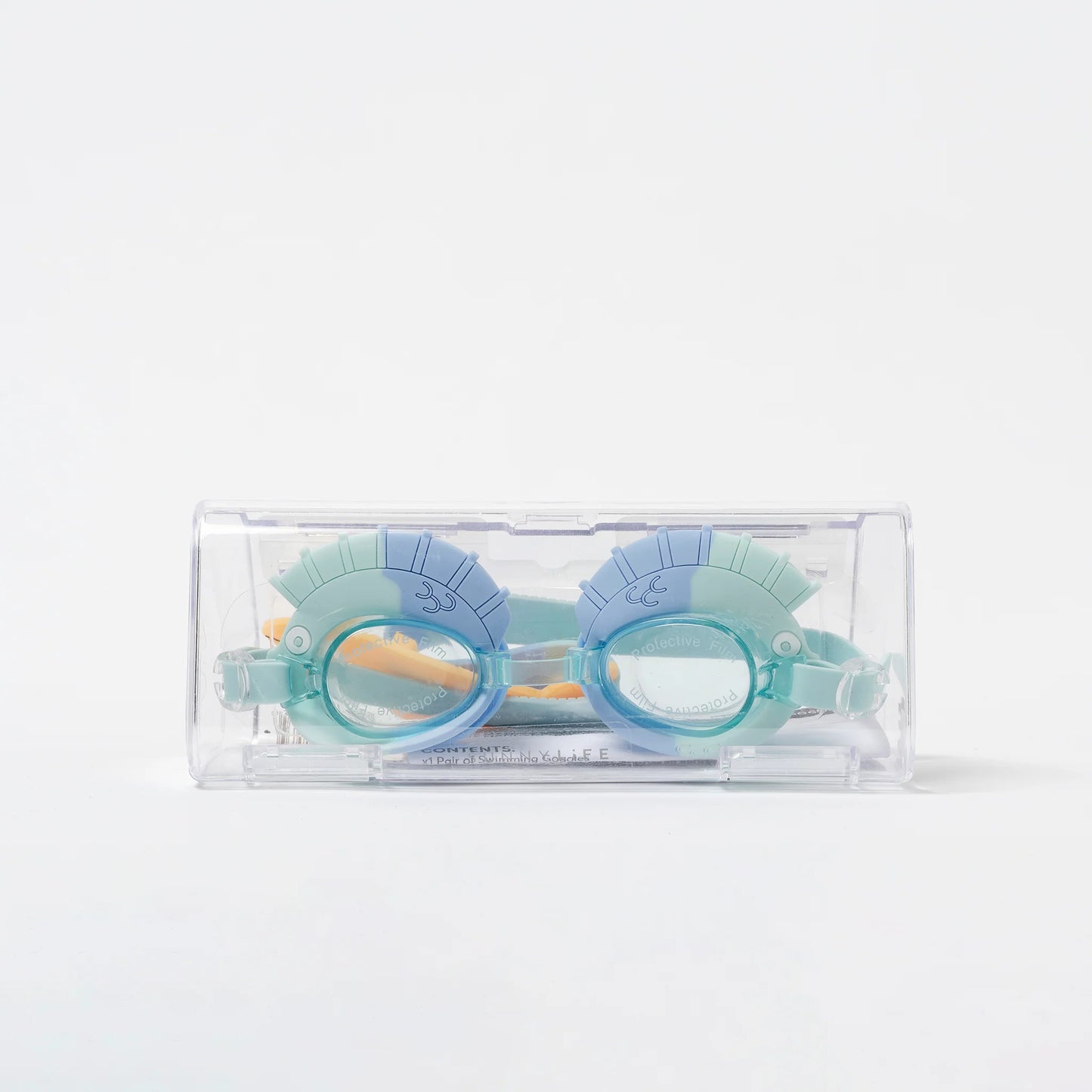 Swimming Goggles Finn the Fish Aqua Blue