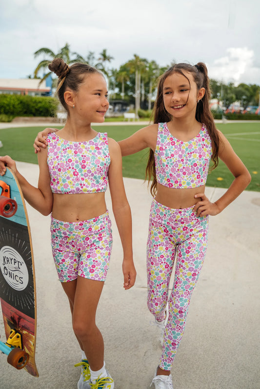 Rose garden long leggings
