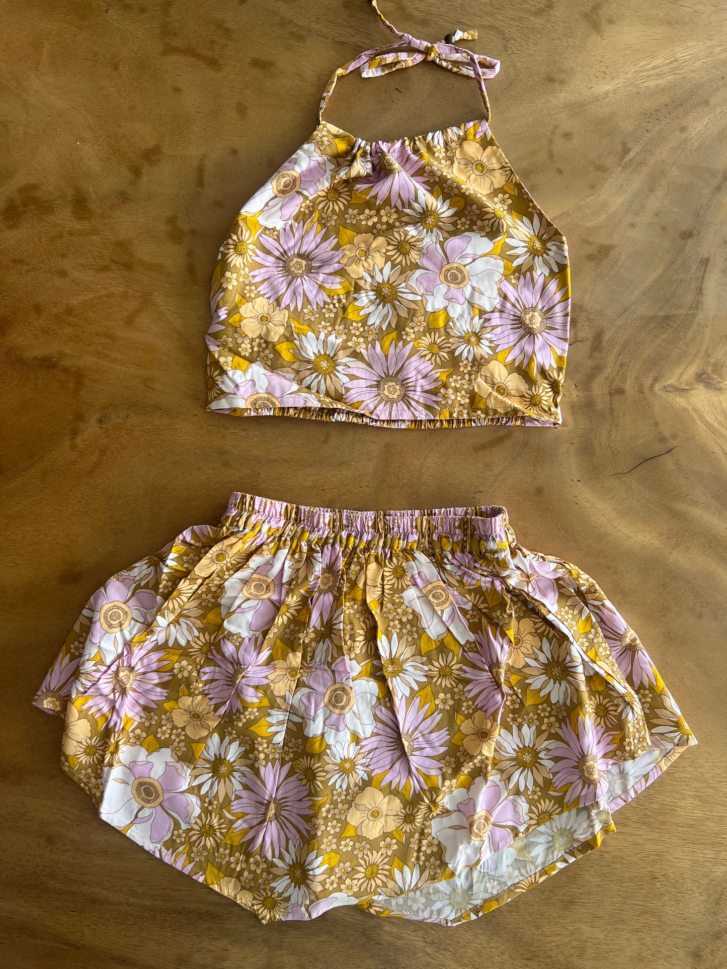 Floral Top & Skirt Set