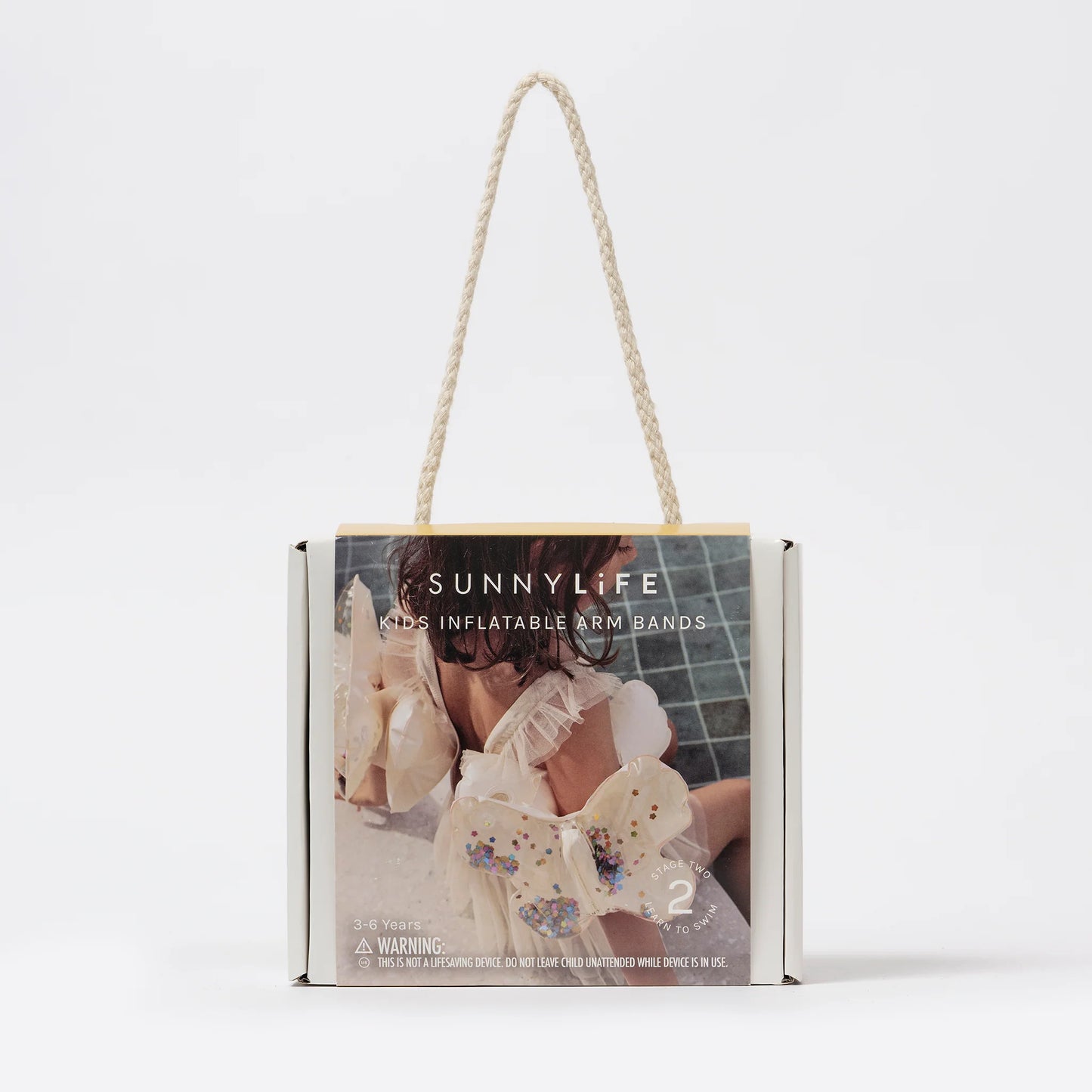 Inflatable Arm Band Cotton Candy Glitter