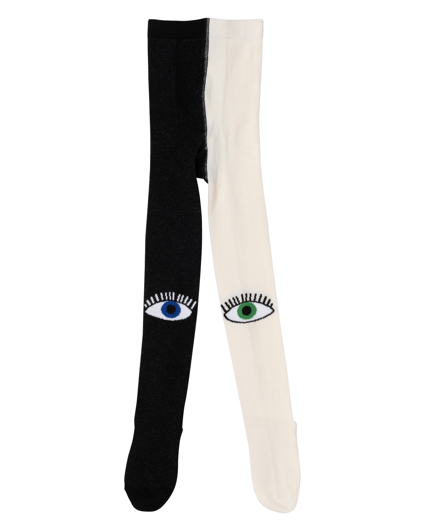 Bowie tights with feet (black & white)`