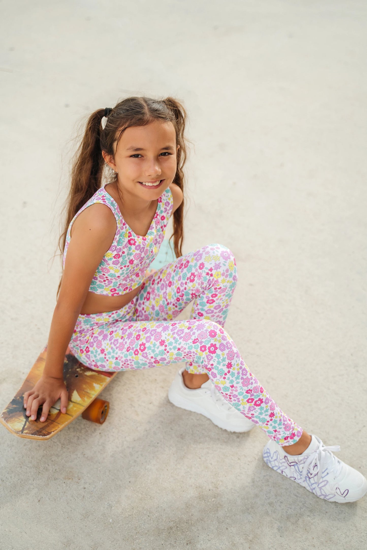Rose garden long leggings