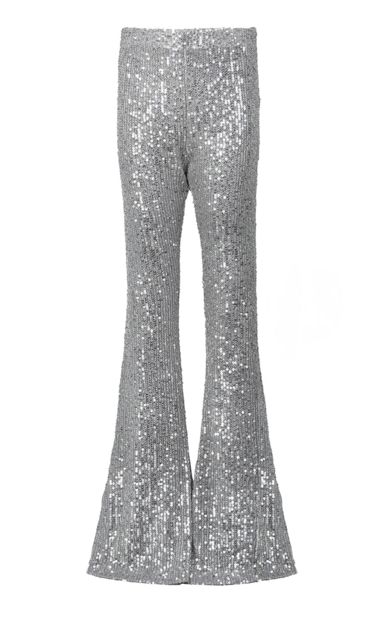 Silver shiny flare & vest