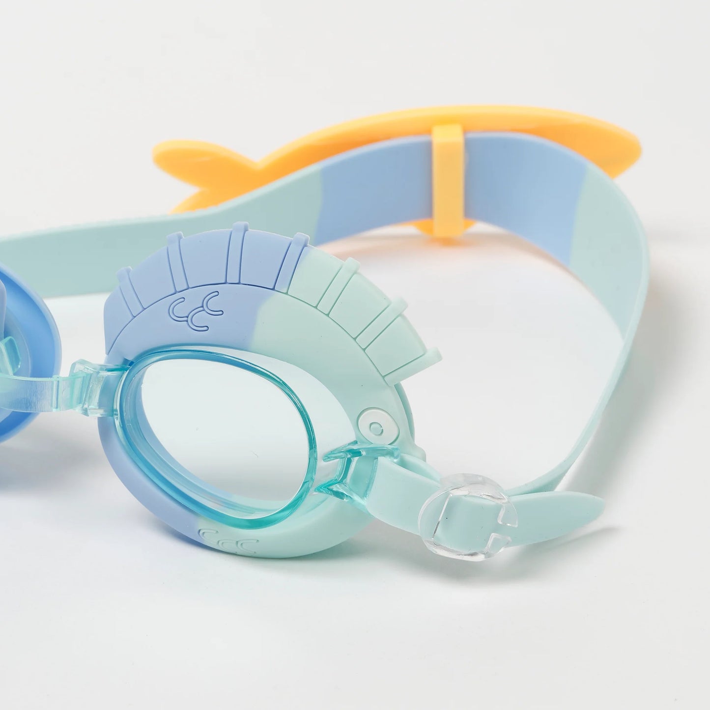 Swimming Goggles Finn the Fish Aqua Blue