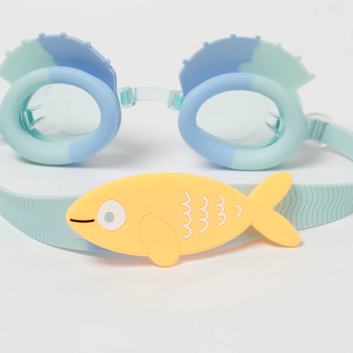 Swimming Goggles Finn the Fish Aqua Blue