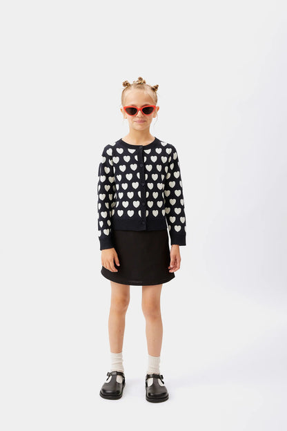 Black hearts cardigan