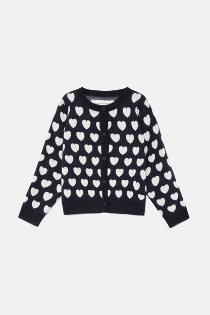 Black hearts cardigan