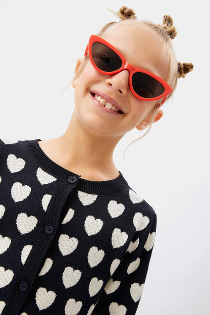 Black hearts cardigan