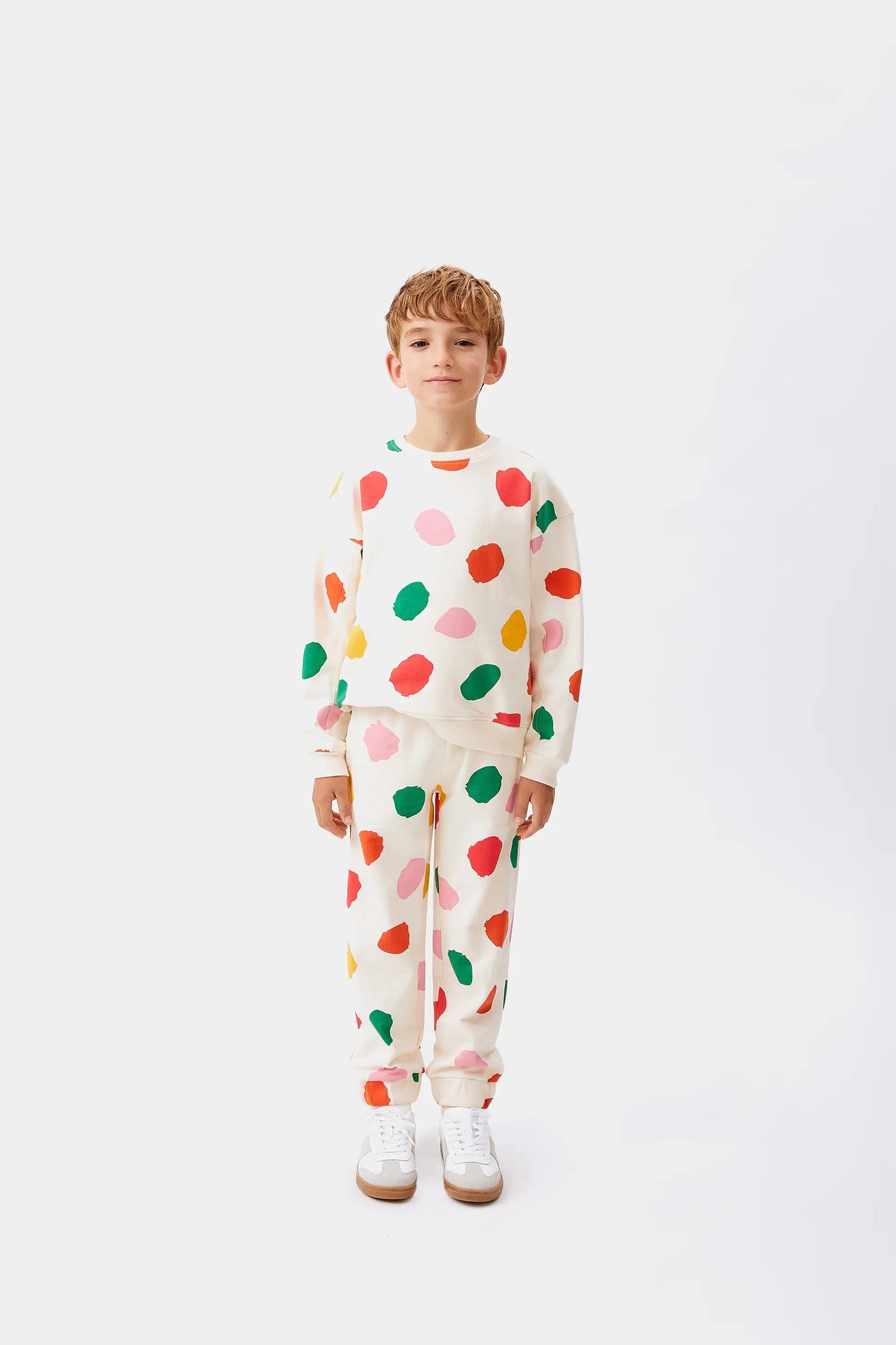 Unisex polka dot jogger pants