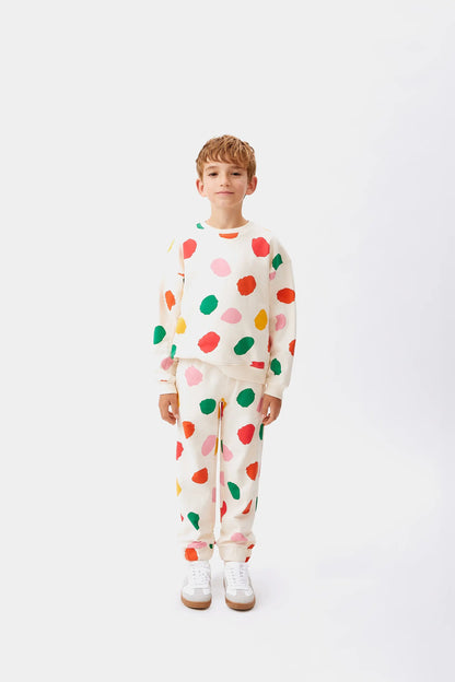 Unisex polka dot jogger pants