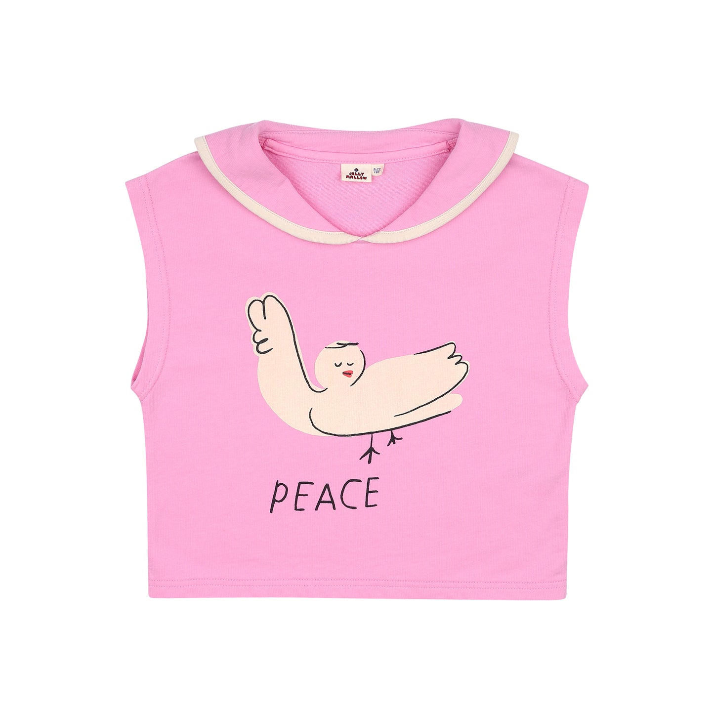 Peace Collar Sleeveless Tshirt