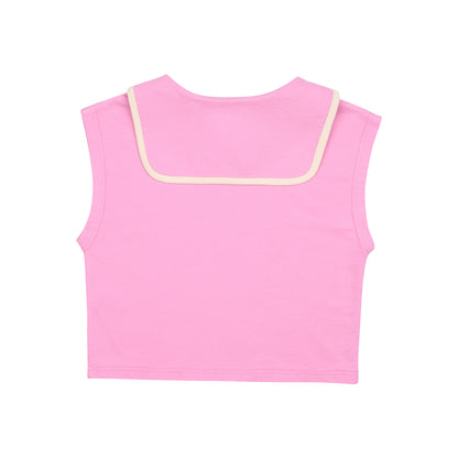 Peace Collar Sleeveless Tshirt