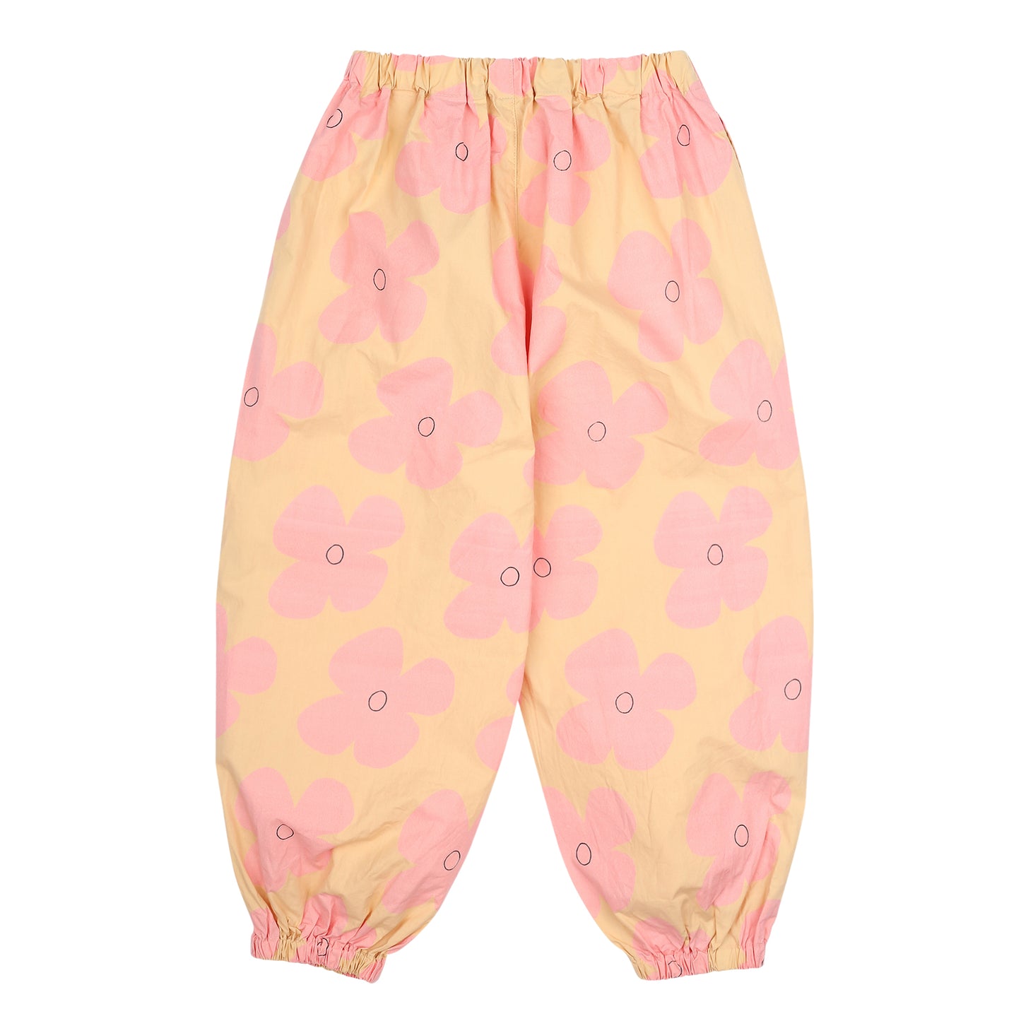 Pink Flower Aladdin Pants