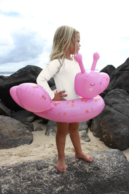 Kids tube pool ring cotton candy cherry