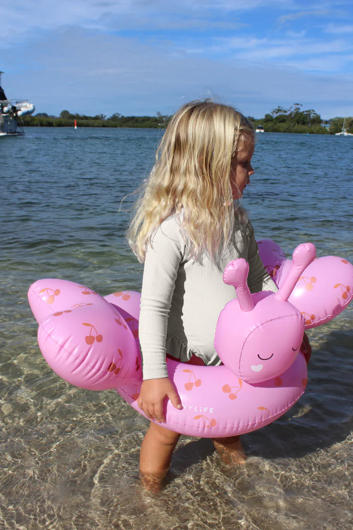 Kids tube pool ring cotton candy cherry