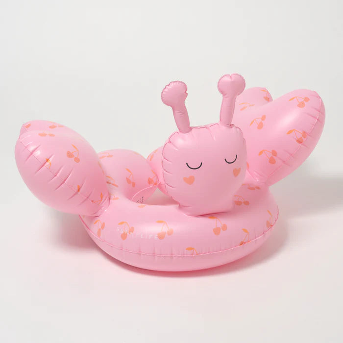 Kids tube pool ring cotton candy cherry