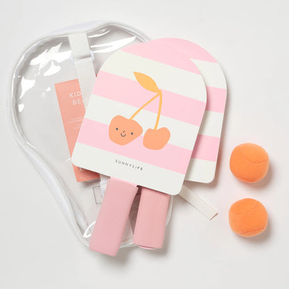 Kids Velcro Beach Bats Cotton Candy Cherry