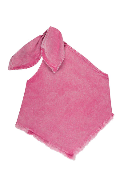 PINK DENIM SHORTS & TOP SET