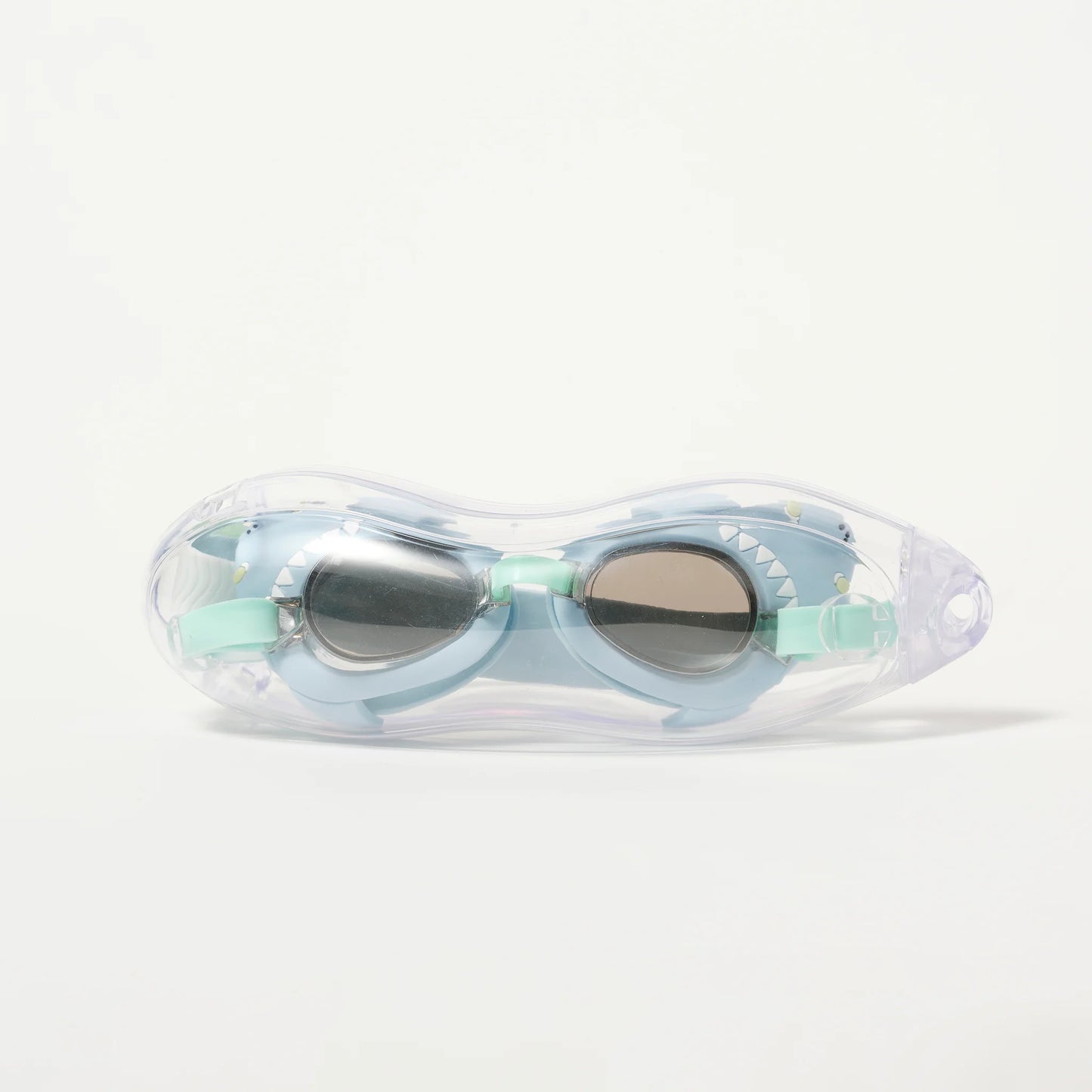 Mini Swim Goggles Salty the Shark Aqua