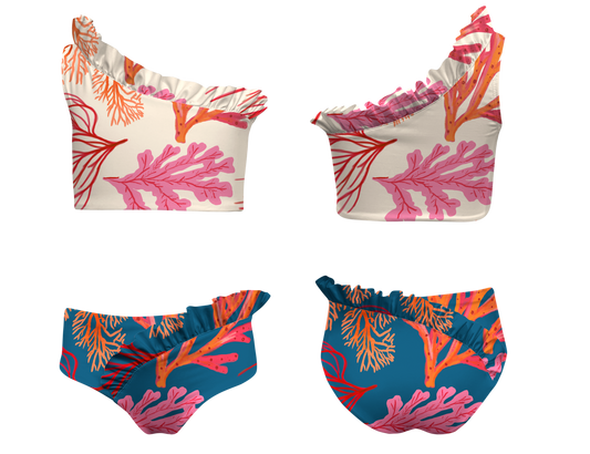 WAVES BIKINI-CORALES