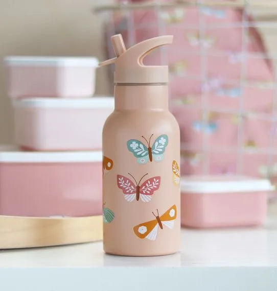 Stainless Steel Drink Bottle - Butterflies