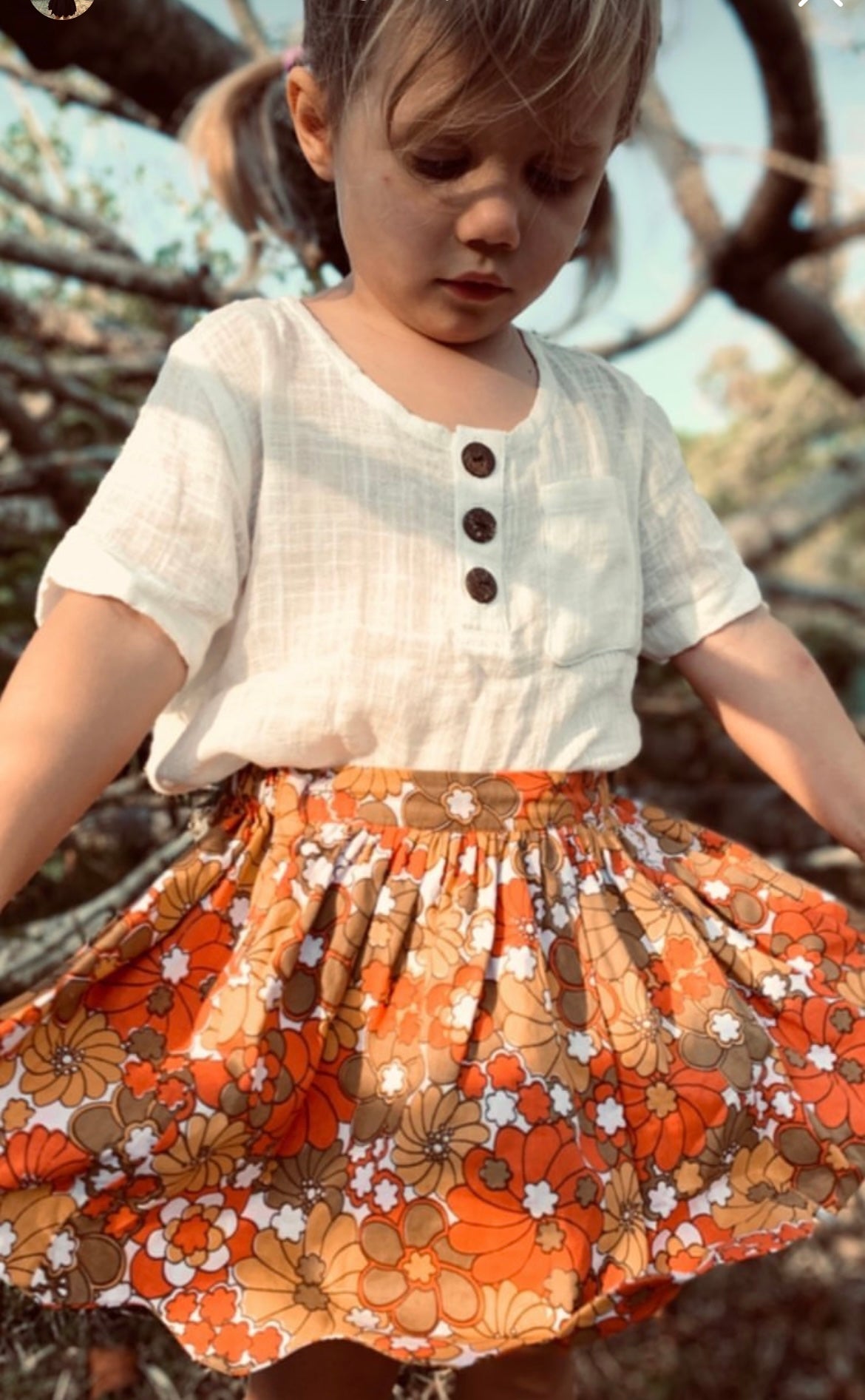 Maple Skirt - Lavender Clementine