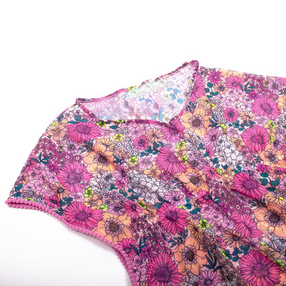 Kaftan Cover Up Girls - Floral Pink