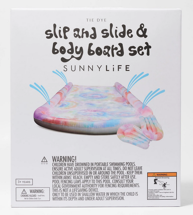 Slip, Slide and Boogie Board Set Tie Dye Tie Dye