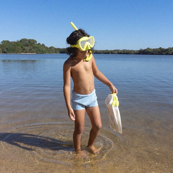 Kids Snorkel Set Medium Summer Yellow