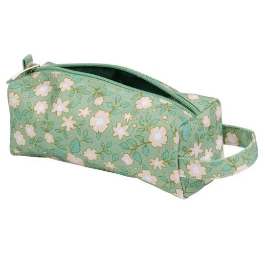 Pencil case: Blossoms - sage