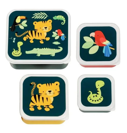 Lunch & snack box set: Jungle tiger