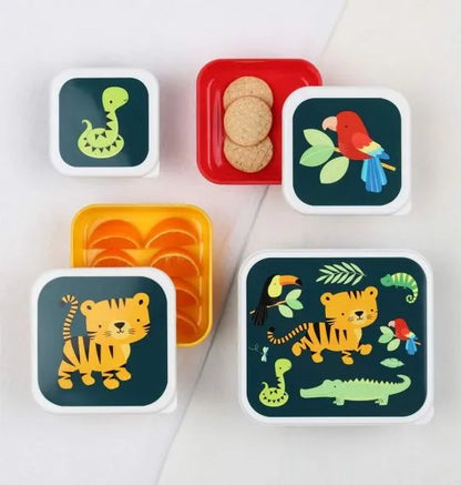 Lunch & snack box set: Jungle tiger