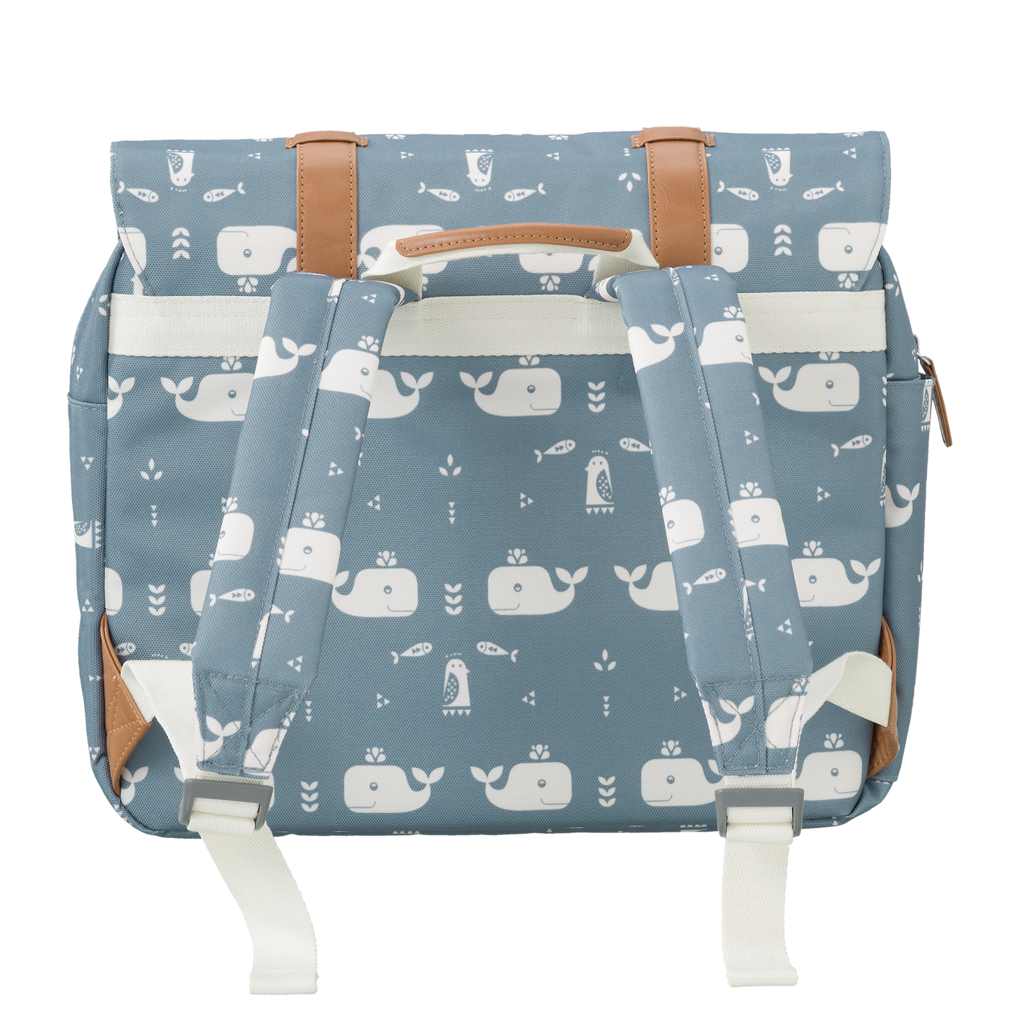 Fresk Schoolbag new Whale blue fog