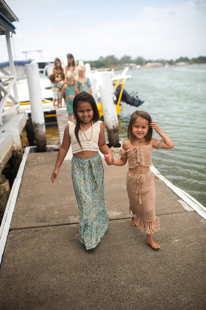 Goddess Fringe Maxi - TEAL