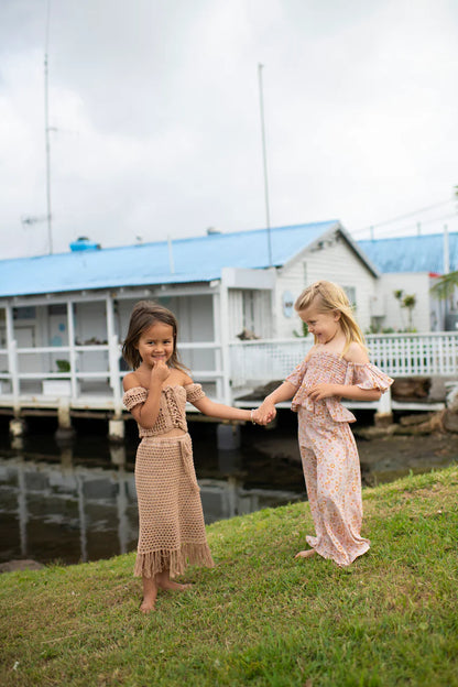 Goddess Fringe Maxi - TEAL