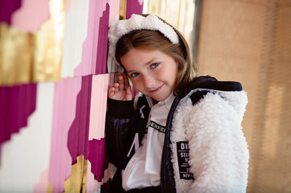 Fuzzy Mountain Queen Headband - ivory