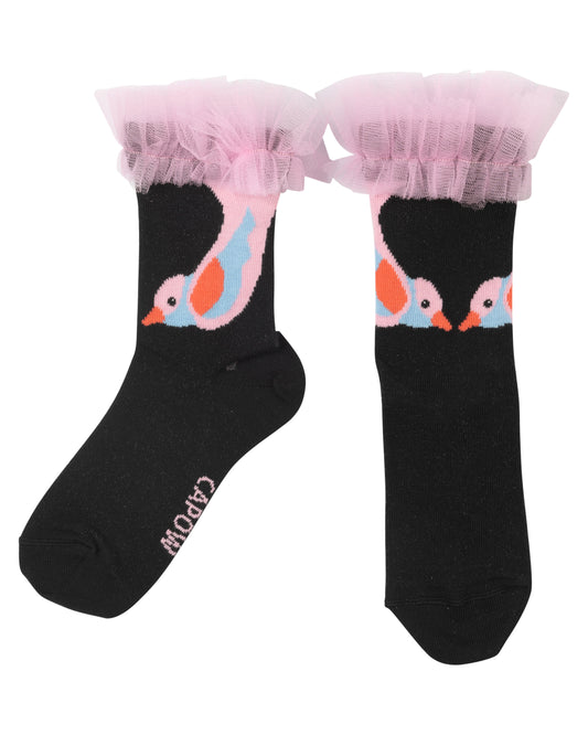 ROBIN BLACK SOCKS