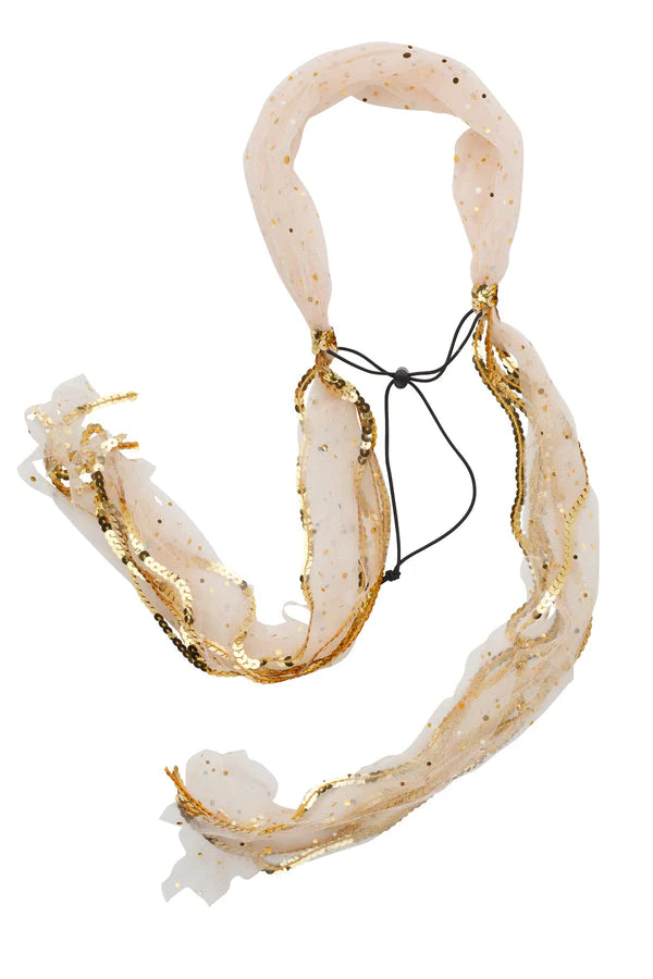 Tulle Wrap Wreath Dot - Blush