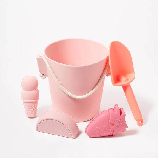 Silicone Bucket & Spade Set Pink