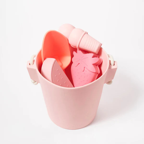 Silicone Bucket & Spade Set Pink